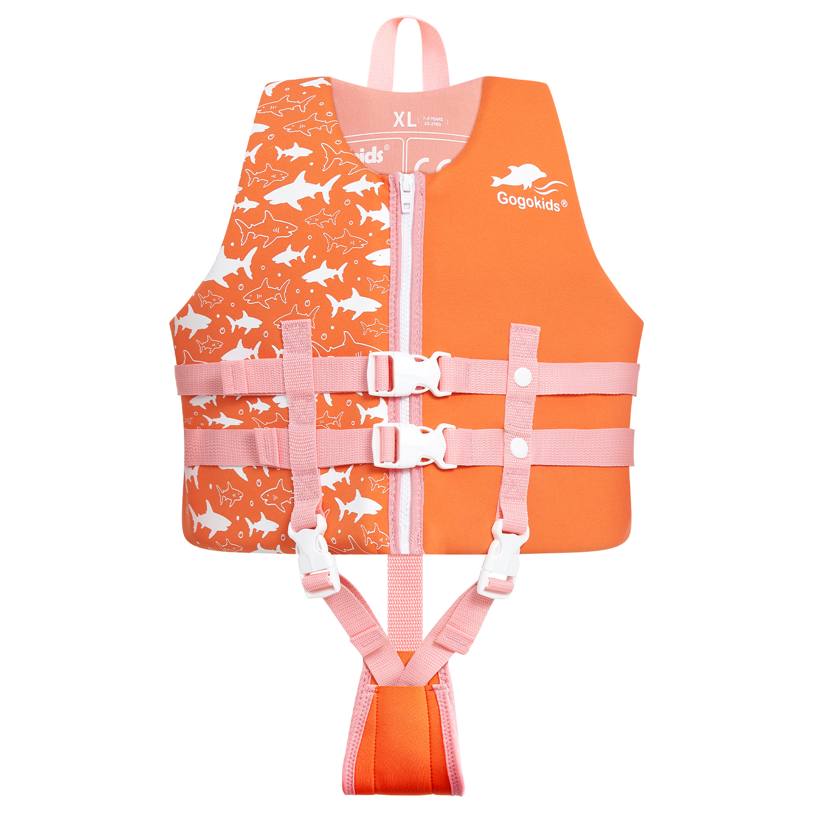 Gogokids Kids Swim Vest Life Jacket-Toddler Float Buoyancy Swimsuit Trainer Vests Swim Aid Jacket for Age 1-9 Years, Orange